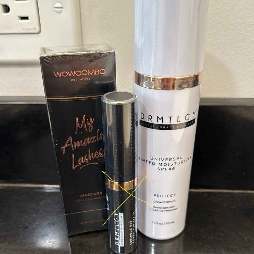 NEW DRMTLGY and WOWCOMBO BUNDLE. Tinted moisturizer, eye corrector (SOLD) & mas…